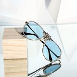 Women Diamond Metal Bee Sunglasses 021010