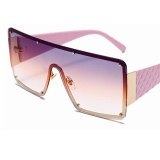 Fashion Shades Purple Square Oversized Gradient Sunglasses 8014