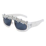 Women Rhinestone Vintage Diamond Sunglasses 7116