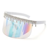 Fashion Women Oversized Square Diamond Sunglasses 4154