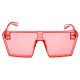Women Pink Purple Shades Oversized Square Sunglasses 2196