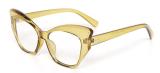 Women Oversized Cat Eye Vintage Transparent Sunglasses 91016