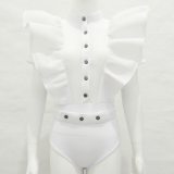 Sexy Women Short Sleeve Swimsuit Swimsuits FD6017