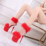 Women Transparent High Heel Summer Sandals 10368-24