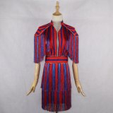 Fashion Stripe Dress Dresses 1818