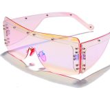 New Oversized Shades Women Colorful Sunglasses 7032