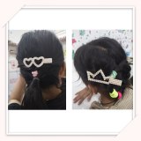 Women Girls Elegant Full Pearls Sweet Hair Hairpin Barrette Headband 7065