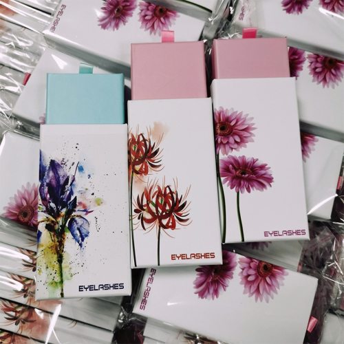 Flower Bulk 25mm Mink Lashes Packaging Eyelashes Boxes