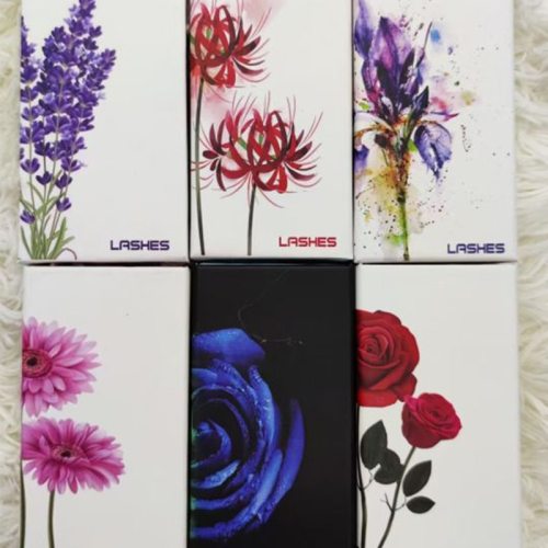 Flower Bulk 25mm Mink Lashes Packaging Eyelashes Boxes