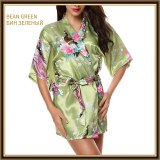 Colors Summer Silk Satin Short Wedding Bride Pajama Pajamas CL-WQ19