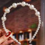 Fine INS Full Pearls Headbands for Women Hair 6047