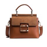 Women Leather Buckle Shoulder Handbags 001013