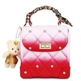 Ladies Fashion Rhinestone Gradient Color Small Square Handbags 221010