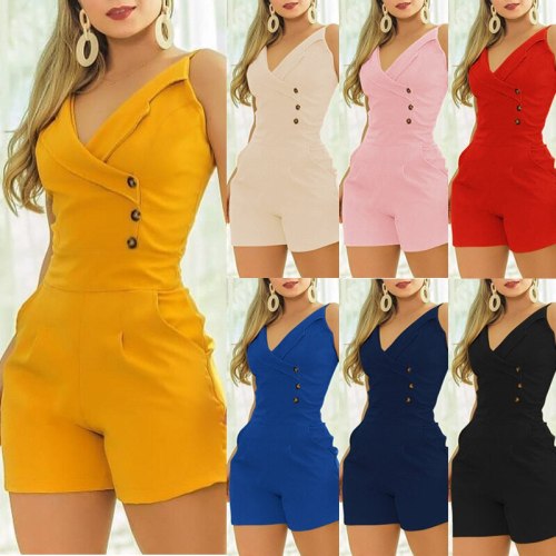 Women's Summer Sleeveless Bodysuits Bodysuit Outfit Outfits F2Q036