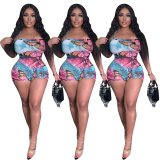 Sexy Women Butterfly Print Bodysuits Bodysuit Outfit Outfits FE119
