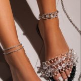 Glitter Slippers Women Summer Sandals Beach Diamond Slides sc24