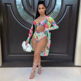 Colorful Printed Sexy Women Bodysuits Bodysuit Outfit Outfits  CM2124