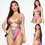 New Style Flower Color Print Sexy Swimsuit Swimsuits qy2114