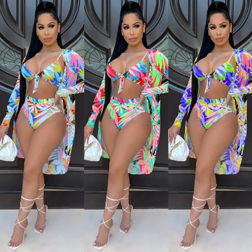 Colorful Printed Sexy Women Bodysuits Bodysuit Outfit Outfits  CM2124