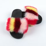 Indoor Children Baby Kids Adult Faux Fur Slippers Slides