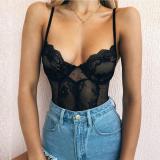 Women Sexy Lace Up Lingerie Romper Tops Underwear Z0017A