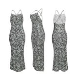 Women Sexy Strap Backless Strapless Long Dresses No Masks FE115
