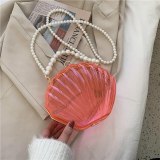 Transparent PVC Women's Designer Pearl Strap Handbags SD2946
