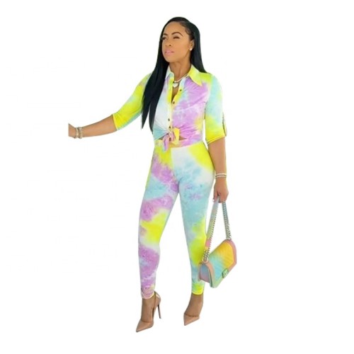 Tie Dye High Waist Bodysuits Bodysuit Outfit Outfits BT19119