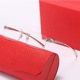 Women Frameless Rimless Square Sunglasses 813395104