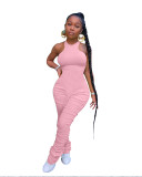 Women Sexy Sleeveless Stacked Bodysuits Bodysuit Outfit Outfits R6315