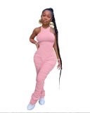 Women Sexy Sleeveless Stacked Bodysuits Bodysuit Outfit Outfits R6315