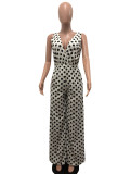 Fashion Women V-neck Sleeveless Bodysuits Bodysuit Outfit Outfits R6099