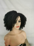 Ladies Short Hair Black Synthetic Headband PF204354