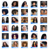 Synthetic Hair Wig Headband Wig For Black Women HD291425