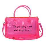 Clear Transparent Colorful Handbags JSB215