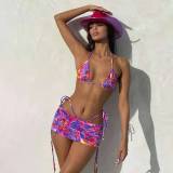 Women Bandage Bikini Print Bodysuits Bodysuit Outfit Outfits K21S00066
