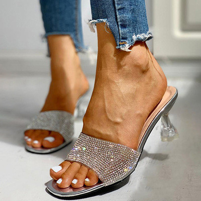 Fashion Diamond Slipper Slippers Slide Slides CY301627