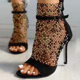 Fashion Rhinestone High Heel Sandals CY600415