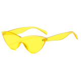 Women Rimless Candy Color Stylish Sunglasses A-00617