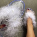 Fashion Pearl Rhinestone Jelly Slippers Slides