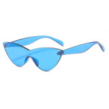 Women Rimless Candy Color Stylish Sunglasses A-00617