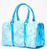Women Large Capacity Soft  Pink Plush Travel Handbags F0809110