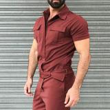 Men Short Sleeve Bodysuits Bodysuit Outfit Outfits HY238192