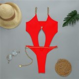 Women Slimming Chain Sexy Classic Beach Swimsuit Swimsuits 9095106