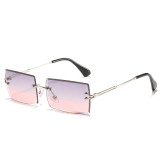 Women Small Metal Rectangle Sunglasses 196677