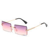 Women Small Metal Rectangle Sunglasses 196677