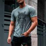 2021 New Trend Men's T-shirts Fashion Casual Streetwear T Shirt Printed Graphic T Shirts Men Tops Tee