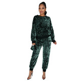 2020 Fall Women Sweatsuit Jogger Set Sequin Glitter Two Piece Pants Set Long Sleeve Two Piece Sets 876172