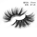 False eyelashes 25mm mink hair AY 