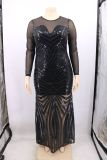 Hot style v-neck sequined dress sexy dress YF108596